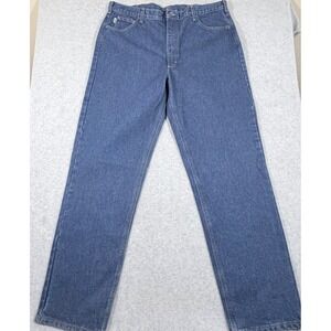 Carhartt FRB160 DNM Jeans Mens 42x36  Flame Resistant Relaxed Fit